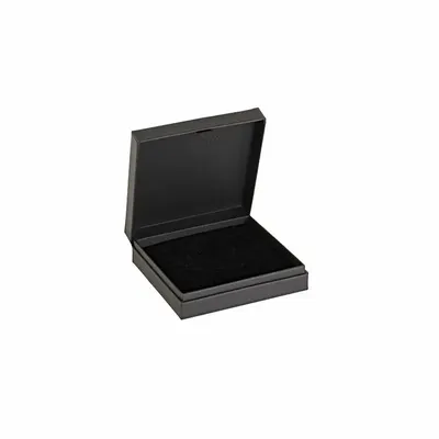 Gifts - Black hinged cardboard storage box with a rubberized finish - LAVAL 1878