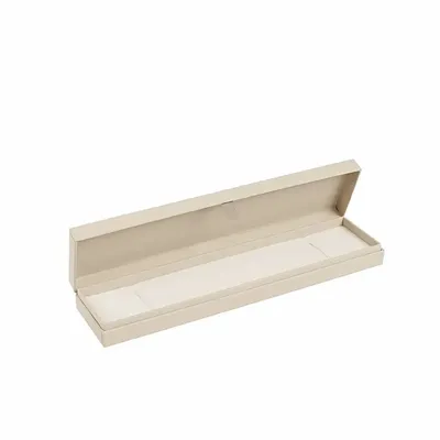 Cadeaux - Écrin bracelet carton aspect gommé à charnière couleur crème - LAVAL 1878