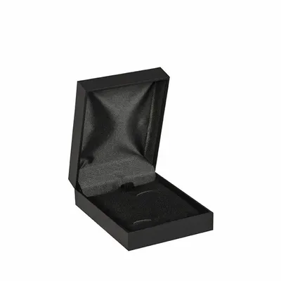Gifts - Black matte smooth sheathed cufflink case - LAVAL 1878