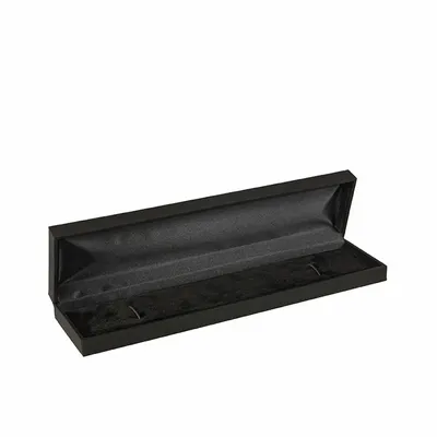 Gifts - Matte smooth black leather bracelet case - LAVAL 1878