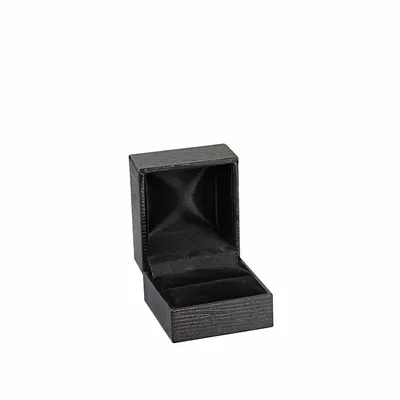 Gifts - Black synthetic-coated ring case - LAVAL 1878