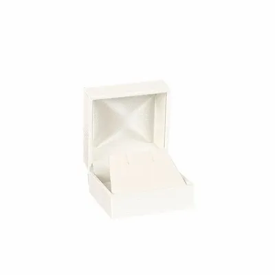 Gifts - White synthetic-coated earring case - LAVAL 1878