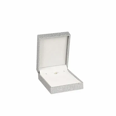 Gifts - Silver-colored glittery earring/pendant box - LAVAL 1878