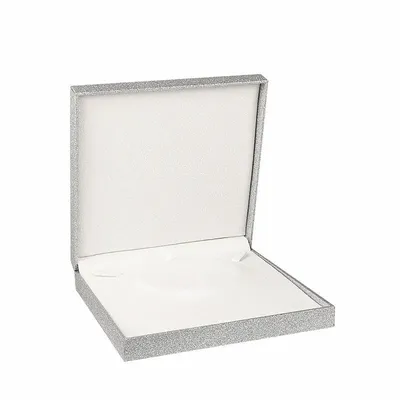 Cadeaux - Écrin collier gainé couleur argent à paillettes - LAVAL 1878