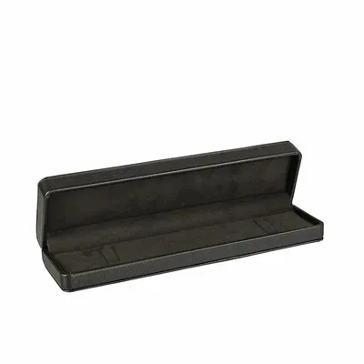 Cadeaux - Écrin bracelet gainé synthétique aspect cuir de bovin lisse, noir - LAVAL 1878