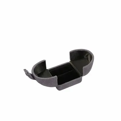 Gifts - Ring case with synthetic suede-like finish, grey - LAVAL 1878