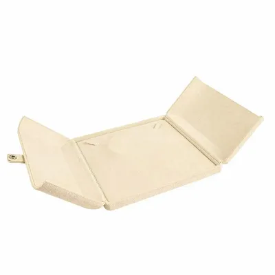 Gifts - Synthetic suede-look collar case, cream color - LAVAL 1878