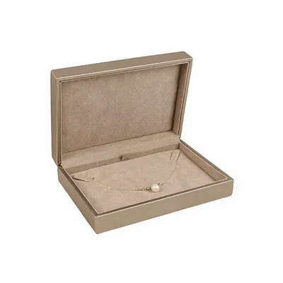 Gifts - Bronze-colored synthetic leather-covered collar case with an iridescent bovine leather look - LAVAL 1878