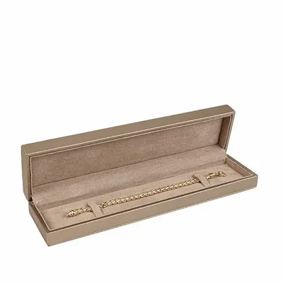 Gifts - Bronze-colored synthetic leather-covered bracelet case with an iridescent bovine leather look - LAVAL 1878