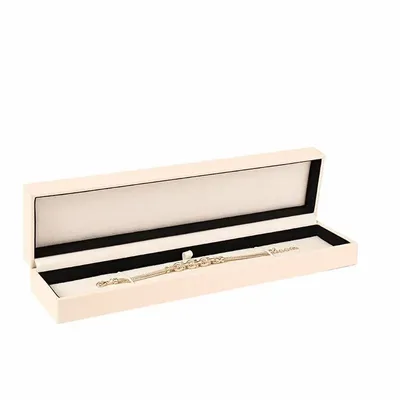 Gifts - High-end matte synthetic-coated bracelet case, cream color - LAVAL 1878