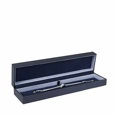 Cadeaux - Écrin bracelet gainé synthétique mat haut de gamme, bleu marine - LAVAL 1878