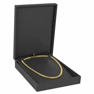Gifts - Black necklace case with smooth, rubberized coating - LAVAL 1878