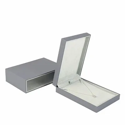 Gifts - Blue-grey synthetic-coated, rubberized-look collar case, matching pouch - LAVAL 1878