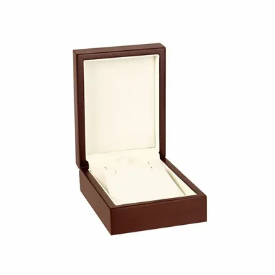 Cadeaux - Écrin B.O./pendentif bois de chêne vernis mat, marron foncé - LAVAL 1878