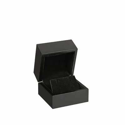 Gifts - Black satin-painted wooden earring case - LAVAL 1878