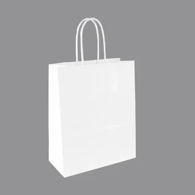Cadeaux - Sacs papier kraft blanc 18 x 8 x H 22cm, 90g (x50) - LAVAL 1878