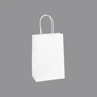 Cadeaux - Sacs papier kraft blanc 14 x 8 x H 21cm, 90g (x50) - LAVAL 1878