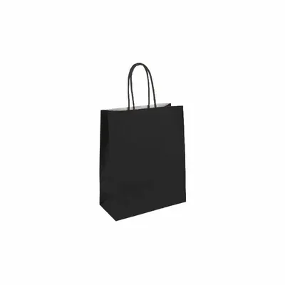 Gifts - Black kraft paper bags, 18 x 8 x H 22cm, 90g (x50) - LAVAL 1878
