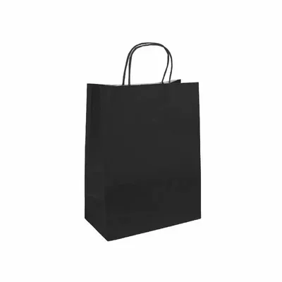 Cadeaux - Sacs papier kraft noir 34 x 14 x H 39,5cm, 100g (x50) - LAVAL 1878