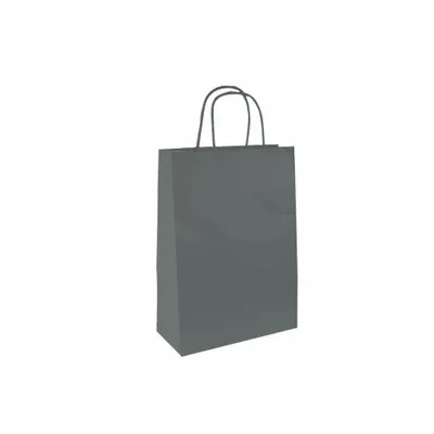 Cadeaux - Sacs papier kraft gris foncé 18 x 8 x H 22cm, 90g (x50) - LAVAL 1878