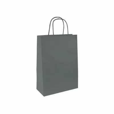 Cadeaux - Sacs papier kraft gris foncé 23 x 12 x H 30cm, 90g (x50) - LAVAL 1878
