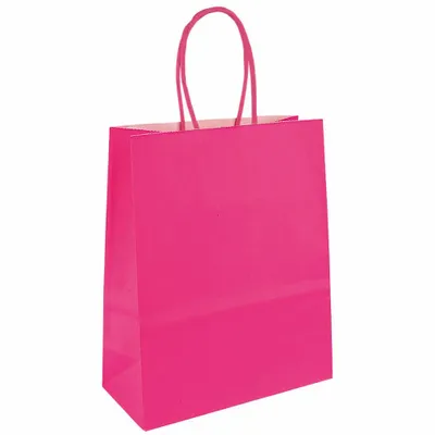 Gifts - Fuchsia kraft paper bags 23 x 12 x H 30cm, 90g (x50) - LAVAL 1878
