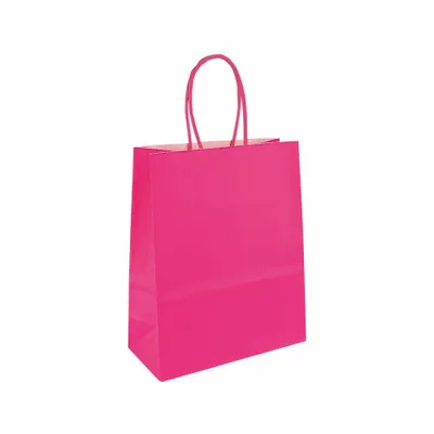 Cadeaux - Sacs papier kraft fuchsia 18 x 8 x H 22cm, 90g (x50) - LAVAL 1878