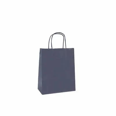 Cadeaux - Sacs papier kraft bleu marine 18 x 8 x H 22cm, 90g (x50) - LAVAL 1878