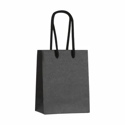 Gifts - Premium black kraft paper bags, 11.4 x 6.4 x H 14.6cm, 175g (x20) - LAVAL 1878