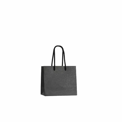Gifts - Premium black kraft paper bags, 14.6 x 6.4 x H 11.4cm, 175g (x20) - LAVAL 1878
