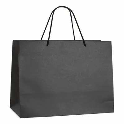 Cadeaux - Sacs papier kraft haut de gamme noir 39 x 18 x H 29cm, 175g (x10) - LAVAL 1878