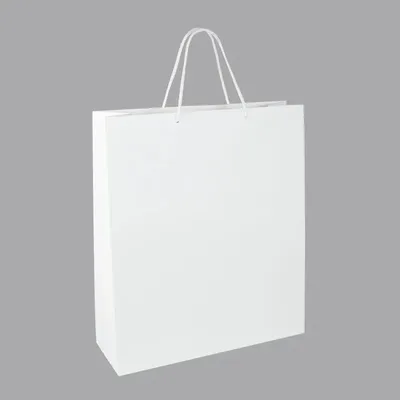 Gifts - Matte white paper bags 36 x 12 x H 41cm, 190g (x12) - LAVAL 1878