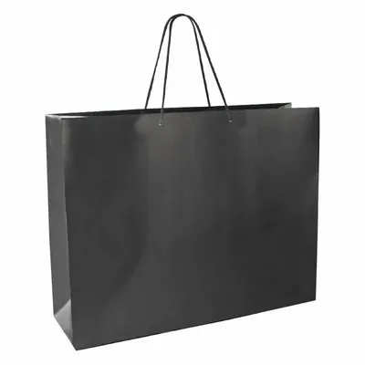 Gifts - Matte black paper bags 53 x 14 x H 44cm, 190g (x10) - LAVAL 1878