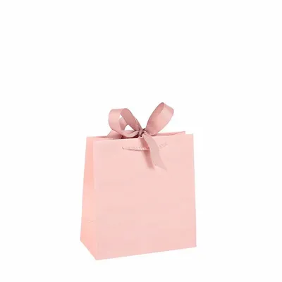 Gifts - Light pink satin paper bags - LAVAL 1878