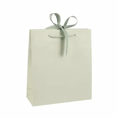 Gifts - Sage green satin paper bags - LAVAL 1878