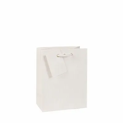 Cadeaux - Sacs papier recyclé blanc à rayures - LAVAL 1878