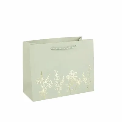 Gifts - sage green matte paper bags - LAVAL 1878