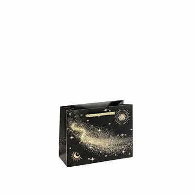 Gifts - Matte black paper bags with a golden astral sky - LAVAL 1878