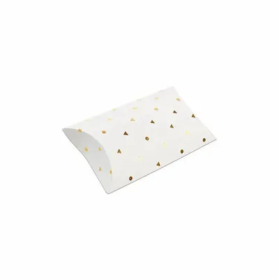 Gifts - White matte cardboard parcels with polka dots/triangles - LAVAL 1878