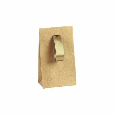 Gifts - Natural kraft paper pouches with kraft satin ribbon - LAVAL 1878