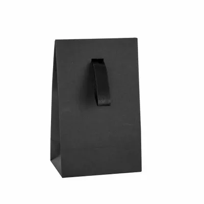 Gifts - Black matte paper pockets with black satin ribbon - LAVAL 1878