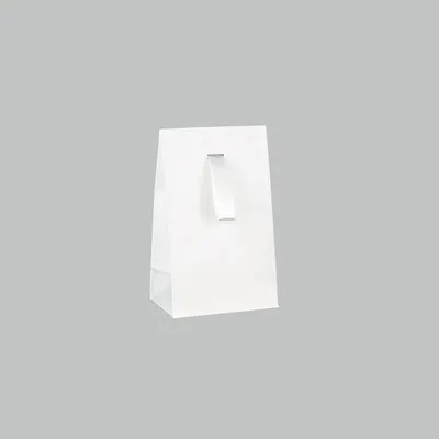 Gifts - White matte paper pockets with white satin ribbon - LAVAL 1878