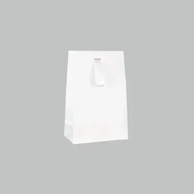 Gifts - White matte paper pockets with white satin ribbon - LAVAL 1878
