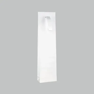Gifts - White matte paper pockets with white satin ribbon - LAVAL 1878