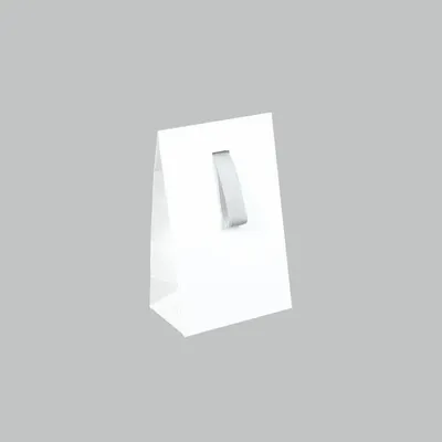 Gifts - Glossy white paper pockets with silver ribbon - LAVAL 1878