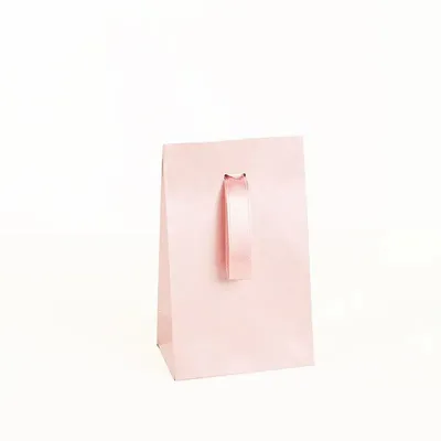 Cadeaux - Pochettes papier irisé rose clair à ruban - LAVAL 1878