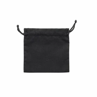 Cadeaux - Bourses 100% coton avec cordelettes coton noir 11 x 10cm (x5) - LAVAL 1878