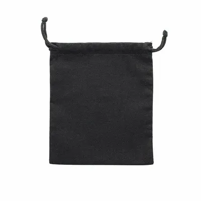 Gifts - 100% cotton drawstring bags with black cotton cords, 12 x 14cm (x5) - LAVAL 1878