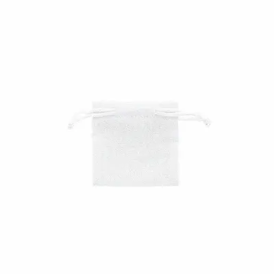 Cadeaux - Bourses lin avec cordelettes coton blanc 7 x 7cm (x5) - LAVAL 1878