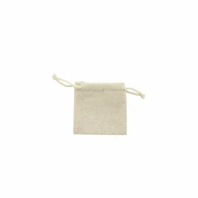 Cadeaux - Bourses 100% lin avec cordelettes coton beige 7 x 7cm (x5) - LAVAL 1878